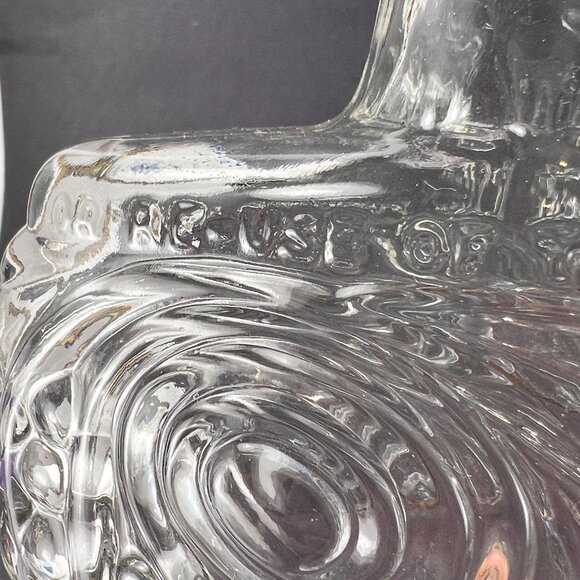 VTG Old Forester KY Whiskey Bottle Decanter Kimble Glass Co Embossed Swirls 50's - Picture 14 of 16